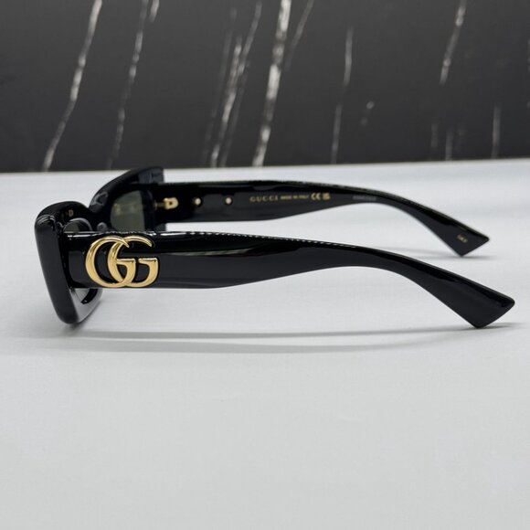 NEW GG1827S 001 GUCCI SHINY BLACK WOMEN GUCCI SUNGLASSES - Picture 8 of 13